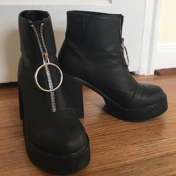 dolls kill franky platform boots